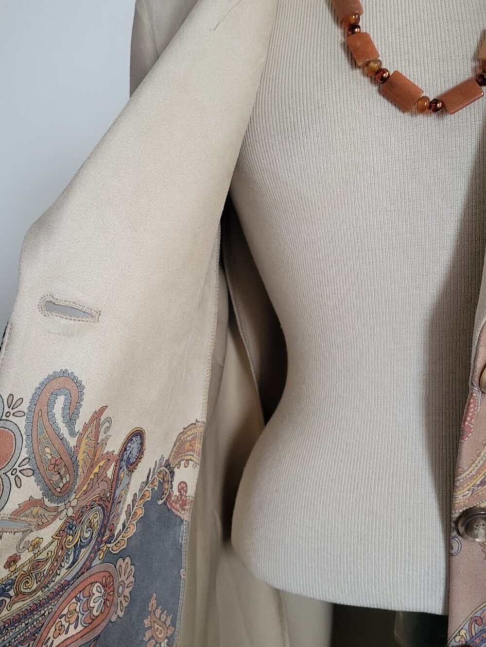 GRAVER by Susan Graver – Paisley Print Shawl-Collar Jacket | Women’s Medium - Picture 8 of 16